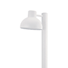 ΛΕΥΚΟ ΦΩΤΙΣΤΙΚΟ BERO 1XE27 MAX.10W LED IP44 ΜΕ ΚΟΛΩΝΑ &amp; ΟΠΑΛ PC ΚΑΛΥΜΜΑ