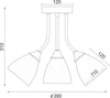 ΟΡΟΦΗΣ ΧΡΩΜΙΟ ΜΕ ΓΥΑΛΙ Φ38CM 3XE14
