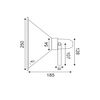 ΠΡΟΒΟΛΕΑΣ ΤΟΙΧΟΥ Φ250mm Ε27 MAX 26W IP65 ΓΚΡΙ