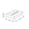 Φ/Σ LED ΛΕΥΚ UPSIDE SHELF 4W 230V 3000K 30000hrs 10X10X2,5CM