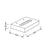 Φ/Σ LED ΛΕΥΚ UPSIDE SHELF 4W 230V 3000K 30000hrs 10X10X2,5CM