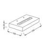 ΕΠΙΤΟΙΧΙΟ Φ/Σ LED ΛΕΥΚΟ UPSIDE SHELF 4W 230V 3000K 30000hrs