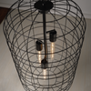 ΚΡΕΜΑΣΤΟ Φ/Σ 3ΧΕ27 ΜΕΤΑΛΛΙΚΟ ΜΑΥΡΟ Φ43ΧΗ120CM