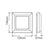 ΑΠΛΙΚ ΕΠΙΤΟΙΧ PC 230V IP65 3W 3000K 45X3014LED EPISTAR 200LM