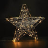 3D Copper Wire Metal Motifs  ΑΣΤΕΡΙ 80 ΜINI LED ΛΑΜΠΑΚ ΜΕ ΚΑΛΩΔΧΑΛΚΟΥ &amp; ΑΝΤΑΠΤΡΟΡΑ (3V DC) ΘΕΡΜΟ