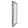 GloboStar® MAKEUP MIRROR-160x80-6 Μοντέρνος Καθρέπτης Μακιγιάζ με Πλαίσιο Φυσικού Ξύλου με Διακόπτη On/Off 20 x E27 AC220-240V - Μ80 x Π7 x Υ160cm - Γκρι Ανθρακί