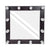 GloboStar® MAKEUP MIRROR-80x80-2 Μοντέρνος Καθρέπτης Μακιγιάζ με Πλαίσιο Φυσικού Ξύλου με Διακόπτη On/Off 12 x E27 AC220-240V - Μ80 x Π7 x Υ80cm - Καφέ Wenge