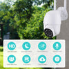 3mp  WIFI  AI Έξυπνη Κάμερα Ασφαλείας 360° 4X Zoom auto tracking ptz-Σειρήνα Συναγερμού  ICSEE IP66