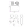 Φ/Σ ΑΣΦΑΛΕΙΑΣ IP65 LED ΒΙΟΜ.8W SMD 1,5HRS 800LM 6000K 230V