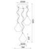 ΚΡΕΜΑΣΤΟ Φ/Σ 3ΧΕ27 ΚΑΦΕ ΠΗΛΟΣ Φ39ΧΗ120CM