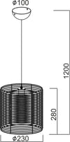 ΚΡΕΜΑΣΤΟ Φ23 60W E27