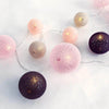 “WOVEN BALL FAIRY LIGHTS” POZ - ΓΚΡΙ ΜΠΑΛΑ 20 LED ΛΑΜΠΑΚ ΣΕΙΡΑ ΜΠΑΤΑΡ(3xΑΑ) ΘΕΡΜΟ ΛΕΥΚΟ IP20
