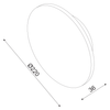 ΕΠΙΤ Φ/Σ LED 10W 3000Κ ΑΠΟΧΡ.ΣΚΟΥΡ ΞΥΛΟΥ MDF ΚΥΚΛ Φ22XH3,6CM