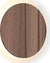 ΕΠΙΤ Φ/Σ LED 15W 3000Κ ΑΠΟΧΡ.ΣΚΟΥΡ ΞΥΛΟΥ MDF ΚΥΚΛ Φ30XH3,6CM