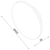 ΕΠΙΤΟΙΧΟ Φ/Σ LED 24W 3000Κ ΜΑΥΡΟ MDF ΚΥΚΛΟΣ Φ40ΧΗ3,6CM