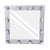GloboStar® MAKEUP MIRROR-80x80-3 Μοντέρνος Καθρέπτης Μακιγιάζ με Πλαίσιο Φυσικού Ξύλου με Διακόπτη On/Off 12 x E27 AC220-240V - Μ80 x Π7 x Υ80cm - Γκρι Τσιμέντου