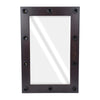 GloboStar® MAKEUP MIRROR-60x90-2 Μοντέρνος Καθρέπτης Μακιγιάζ με Πλαίσιο Φυσικού Ξύλου με Διακόπτη On/Off 10 x E27 AC220-240V - Μ60 x Π7 x Υ90cm - Καφέ Wenge