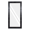 GloboStar® MAKEUP MIRROR-160x80-5 Μοντέρνος Καθρέπτης Μακιγιάζ με Πλαίσιο Φυσικού Ξύλου με Διακόπτη On/Off 20 x E27 AC220-240V - Μ80 x Π7 x Υ160cm - Μαύρος Έβενος