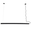 GloboStar® OFFICE 61024-P Γραμμικό Κρεμαστό Φωτιστικό Linear LED 18W 2200lm 120° AC 220-240V Μ120 x Π2 x Υ4cm Φυσικό Λευκό 4500K - Μαύρο - 3 Years Warranty