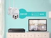 5MP FHD WiFi IP Smart Camera PTZ -AI ανίχνευσης ανθρώπου-Συναγερμός σειρήνας-Προβολεας-Αδιαβροχη IP66