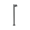 GloboStar® GARDENIA 60507 Φωτιστικό Κήπου - Κολωνάκι Αρχιτεκτονικού Φωτισμού Εξωτερικού Χώρου LED 7W 700lm 60° AC220-240V Αδιάβροχο IP65 - Σώμα Αλουμινίου & Tempered Glass - Μ12 x Π18 x Υ90cm - Θερμό Λευκό 2700K - Γκρι Ανθρακί - Bridgelux Chip - 5 Year...