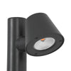 GloboStar® GARDENIA 60507 Φωτιστικό Κήπου - Κολωνάκι Αρχιτεκτονικού Φωτισμού Εξωτερικού Χώρου LED 7W 700lm 60° AC220-240V Αδιάβροχο IP65 - Σώμα Αλουμινίου & Tempered Glass - Μ12 x Π18 x Υ90cm - Θερμό Λευκό 2700K - Γκρι Ανθρακί - Bridgelux Chip - 5 Year...