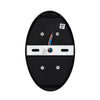 GloboStar® JEREMY 60532 Φωτιστικό Τοίχου - Απλίκα Αρχιτεκτονικού Φωτισμού Εσωτερικού/Εξωτερικού Χώρου Up & Down LED 10W 1000lm 60° AC220-240V Αδιάβροχο IP65 - Σώμα Αλουμινίου & Tempered Glass - Μ16 x Π10 x Υ7cm - Θερμό Λευκό 2700K - Μαύρο - Bridgelux C...