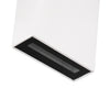 GloboStar® TRIANDE 60557 Φωτιστικό Τοίχου - Απλίκα Αρχιτεκτονικού Φωτισμού Εσωτερικού/Εξωτερικού Χώρου Up & Down LED 10W 1250lm 5° & 60° AC 220-240V Αδιάβροχο IP65 Μ8.5 x Π8.5 x Υ20cm - Ψυχρό Λευκό 6000K - Λευκό - Bridgelux Chip - 3 Χρόνια Εγγύηση
