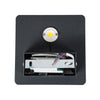 GloboStar® CUADRADO 60571 Φωτιστικό Τοίχου - Απλίκα Αρχιτεκτονικού Φωτισμού Εσωτερικού/Εξωτερικού Χώρου Up or Down LED 10W 1000lm 60° AC220-240V Αδιάβροχο IP65 - Σώμα Αλουμινίου & Tempered Glass - Μ14 x Π14 x Υ4.5cm - Θερμό Λευκό 2700K - Μαύρο - Bridge...