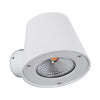 GloboStar® GARDENIA 60797 Φωτιστικό Τοίχου - Απλίκα Αρχιτεκτονικού Φωτισμού Εσωτερικού/Εξωτερικού Χώρου Up or Down LED 7W 700lm 60° AC220-240V Αδιάβροχο IP65 - Σώμα Αλουμινίου & Tempered Glass - Μ9.5 x Π13 x Υ7.7cm - Θερμό Λευκό 2700K - Λευκό - Bridgel...