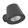 GloboStar® GARDENIA 60798 Φωτιστικό Τοίχου - Απλίκα Αρχιτεκτονικού Φωτισμού Εσωτερικού/Εξωτερικού Χώρου Up or Down LED 7W 700lm 60° AC220-240V Αδιάβροχο IP65 - Σώμα Αλουμινίου & Tempered Glass - Μ9.5 x Π13 x Υ7.7cm - Θερμό Λευκό 2700K - Γκρι Ανθρακί - ...