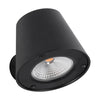 GloboStar® GARDENIA 60799 Φωτιστικό Τοίχου - Απλίκα Αρχιτεκτονικού Φωτισμού Εσωτερικού/Εξωτερικού Χώρου Up or Down LED 7W 700lm 60° AC220-240V Αδιάβροχο IP65 - Σώμα Αλουμινίου & Tempered Glass - Μ9.5 x Π13 x Υ7.7cm - Θερμό Λευκό 2700K - Μαύρο - Bridgel...