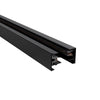 GloboStar® 2L-EUROTRACK 60901 Μονοφασική Ράγα 2 Καλωδίων για Σποτ Ράγας LED AC 220-240V IP20 Μ100 x Π3.4 x Υ2cm - EUROTRACK® System 1L+1N - Αλουμίνιο - Μαύρο - 1 Μέτρο - 5 Χρόνια Εγγύηση