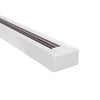 GloboStar® 2L-EUROTRACK 60902 Μονοφασική Ράγα 2 Καλωδίων για Σποτ Ράγας LED AC 220-240V IP20 Μ100 x Π3.4 x Υ2cm - EUROTRACK® System 1L+1N - Αλουμίνιο - Λευκό - 1 Μέτρο - 5 Χρόνια Εγγύηση