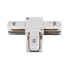 GloboStar® 2L-EUROTRACK 60908 Αντάπτορας Τ(Ταφ) - Μονοφασικός 2 Καλωδίων για όλες τις Ράγες EUROTRACK AC 220-240V IP20 Μ10.7 x Π7 x Υ1.5cm - EUROTRACK® System 1L+1N - Θερμοπλαστικό - Λευκό - 5 Χρόνια Εγγύηση