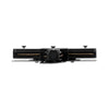 GloboStar® 2L-EUROTRACK 60909 Αντάπτορας +(Σταυρός) - Μονοφασικός 2 Καλωδίων για όλες τις Ράγες EUROTRACK AC 220-240V IP20 Μ10.7 x Π10.7 x Υ1.5cm - EUROTRACK® System 1L+1N - Θερμοπλαστικό - Μαύρο - 5 Χρόνια Εγγύηση