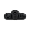 GloboStar® 2L-EUROTRACK 60911 Αντάπτορας Κρέμασης Φωτιστικού - Μονοφασικός 2 Καλωδίων για όλες τις Ράγες EUROTRACK AC 220-240V IP20 Μ10 x Π4 x Υ3.2cm - EUROTRACK® System 1L+1N - Θερμοπλαστικό - Μαύρο - 5 Χρόνια Εγγύηση
