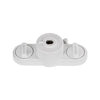 GloboStar® 2L-EUROTRACK 60912 Αντάπτορας Κρέμασης Φωτιστικού - Μονοφασικός 2 Καλωδίων για όλες τις Ράγες EUROTRACK AC 220-240V IP20 Μ10 x Π4 x Υ3.2cm - EUROTRACK® System 1L+1N - Θερμοπλαστικό - Λευκό - 5 Χρόνια Εγγύηση
