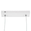 GloboStar® LINARIA DUO 60925 Κρεμαστό Φωτιστικό Οροφής Design LED CCT 72W 8300lm 200° AC 220-240V - Εναλλαγή Φωτισμού μέσω Τηλεχειριστηρίου All In One Ψυχρό 6000k+Φυσικό 4500k+Θερμό 2700k Dimmable Μ220 x Π4 x Υ25cm - Λευκό - 3 Years Warranty