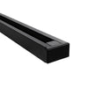 GloboStar® 2L-EUROTRACK 60984 Μονοφασική Ράγα 2 Καλωδίων για Σποτ Ράγας LED AC 220-240V IP20 Μ300 x Π3.4 x Υ2cm - EUROTRACK® System 1L+1N - Αλουμίνιο - Μαύρο - 3 Μέτρα - 5 Χρόνια Εγγύηση