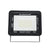 GloboStar® ATLAS 61422 Επαγγελματικός Προβολέας LED 50W 6250lm 120° AC 220-240V - Αδιάβροχος IP67 - Μ21 x Π3.5 x Υ16cm - Μαύρο - Ψυχρό Λευκό 6000K - LUMILEDS Chips - TÜV Rheinland Certified - 5 Years Warranty