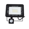 GloboStar® AURORA 61439 Επαγγελματικός Προβολέας LED 30W 3750lm 120° AC 220-240V με Ενσωματωμένο Ρυθμιζόμενο Αισθητήρα Κίνησης PIR - Αδιάβροχος IP67 - Μ16 x Π5 x Υ17.5cm - Μαύρο - Ψυχρό Λευκό 6000K - LUMILEDS Chips - TÜV Rheinland Certified - 3 Years W...