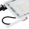 GloboStar® AURORA 61444 Επαγγελματικός Προβολέας LED 100W 12500lm 120° AC 220-240V με Ενσωματωμένο Ρυθμιζόμενο Αισθητήρα Κίνησης PIR - Αδιάβροχος IP67 - Μ25 x Π6.5 x Υ27.5cm - Λευκό - Ψυχρό Λευκό 6000K - LUMILEDS Chips - TÜV Rheinland Certified - 3 Yea...