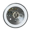 GloboStar® MARETTI 61448 Επιφανειακό Στρόγγυλο Φωτιστικό Σποτ με Ντουί 1 x GU10 VDE Certified AC 220-240V Αδιάβροχο IP65 - Σώμα Αλουμινίου & Υψηλής Αντοχής Tempered Glass - Φ9 x Υ9cm - Χρώμιο Νίκελ - 5 Χρόνια Εγγύηση