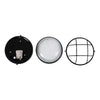 GloboStar® BOATLIGHT 61586 Vintage Industrial Φωτιστικό Τοίχου - Απλίκα - Καραβοχελώνα Εξωτερικού Χώρου Μονόφωτο 1 x E27 AC220-240V Αδιάβροχο IP65 - Σώμα Αλουμινίου & Tempered Glass - Φ17.5 x Υ9cm - Μαύρο - Στρόγγυλο - 5 Years Warranty