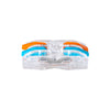 GloboStar® FAST-CONNECT 69907 Διπλή Κλέμα Ταχείας Σύνδεσης & Διακλάδωσης Καλωδίων - 2 x Είσοδοι & 2 x Έξοδοι με Συμβατή Διατομή Καλωδίων 0.08mm² έως 2.5mm² - 250V/4KV 32A Max - Μ2 x Π4 x Υ1.5cm - Διάφανο με Πορτοκαλί & Μπλε - Πακέτο 5 Τεμαχίων - 5 Year...