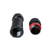 GloboStar® FAST-CONNECT 69916 Διπλός Ι Αδιάβροχος IP68 Σύνδεσμος Ταχείας Σύνδεσης & Διακλάδωσης Καλωδίων - 1 x Είσοδος & 1 x Έξοδος - Εσωτερική Τριπλή Κλέμα με Συμβατή Διατομή Καλωδίων 3 x 0.5mm² έως 3 x 4mm² - 450V 24A Max - Φ3 x Υ10.5cm - Μαύρο - 5 Y...