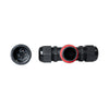 GloboStar® FAST-CONNECT 69917 Τριπλός Τ Αδιάβροχος IP68 Σύνδεσμος Ταχείας Σύνδεσης & Διακλάδωσης Καλωδίων - 1 x Είσοδος & 2 x Έξοδος - Εσωτερική Τριπλή Κλέμα με Συμβατή Διατομή Καλωδίων 3 x 0.5mm² έως 3 x 4mm² - 450V 24A Max - Μ10 x Π10 x Υ3cm - Μαύρο ...