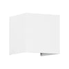 GloboStar® AXIS-S 60566 Φωτιστικό Τοίχου - Απλίκα Αρχιτεκτονικού Φωτισμού Εσωτερικού/Εξωτερικού Χώρου Up & Down LED 10W 1250lm 10 έως 60° AC 220-240V Αδιάβροχο IP65 Μ10 x Π10 x Υ10cm - Ψυχρό Λευκό 6000K - Λευκό - Bridgelux Chip - 3 Χρόνια Εγγύηση
