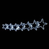 7 STARS 144 LED ΣΧΕΔΙΟ 6m ΜΟΝΟΚΑΝΑΛΟΣ ΦΩΤΟΣΩΛΗΝΑΣ ΨΥΧΡΟ ΛΕΥΚΟ ΜΗΧΑΝΙΣΜΟ FLASH IP44 119x37cm